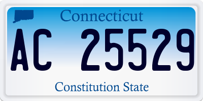 CT license plate AC25529