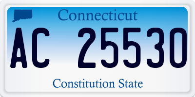 CT license plate AC25530