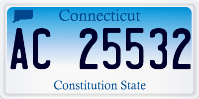 CT license plate AC25532