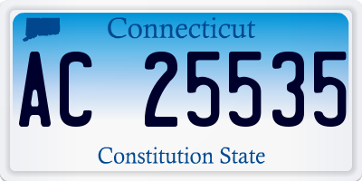 CT license plate AC25535