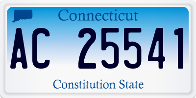 CT license plate AC25541