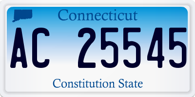 CT license plate AC25545