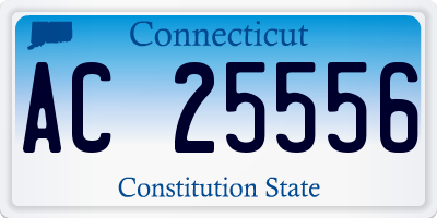 CT license plate AC25556