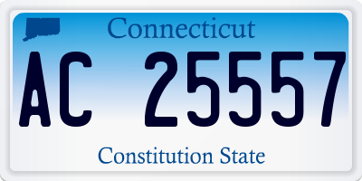 CT license plate AC25557
