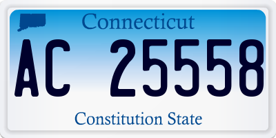 CT license plate AC25558