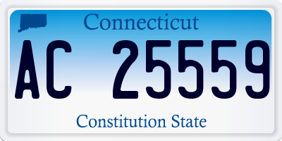 CT license plate AC25559