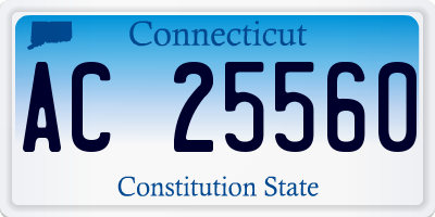 CT license plate AC25560