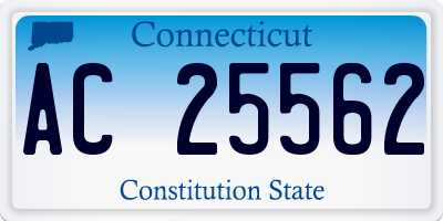 CT license plate AC25562