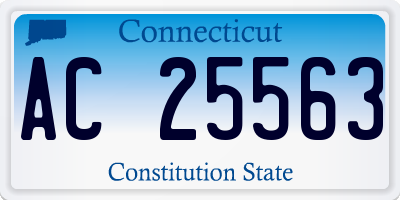 CT license plate AC25563