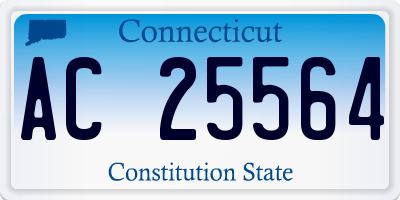 CT license plate AC25564