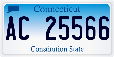 CT license plate AC25566