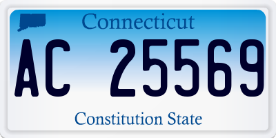 CT license plate AC25569