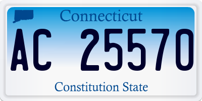 CT license plate AC25570