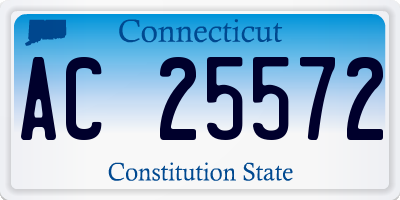 CT license plate AC25572