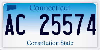 CT license plate AC25574