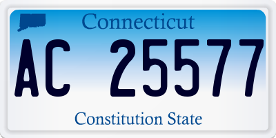 CT license plate AC25577