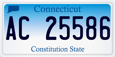 CT license plate AC25586