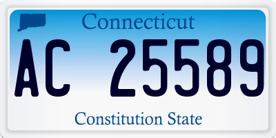 CT license plate AC25589