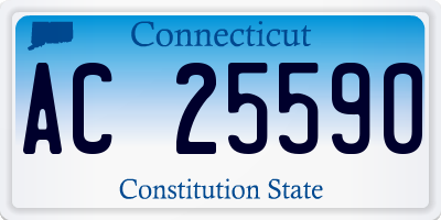 CT license plate AC25590