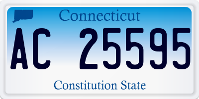 CT license plate AC25595