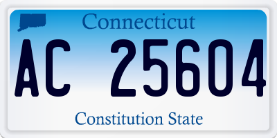 CT license plate AC25604