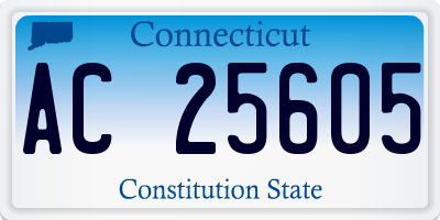 CT license plate AC25605