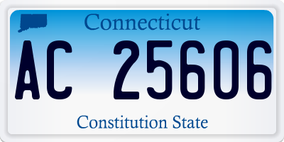 CT license plate AC25606