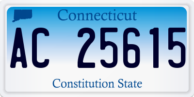 CT license plate AC25615