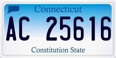 CT license plate AC25616