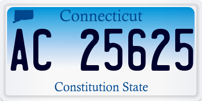 CT license plate AC25625