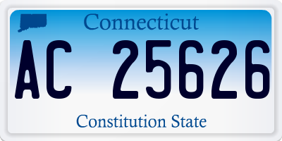 CT license plate AC25626