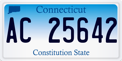 CT license plate AC25642