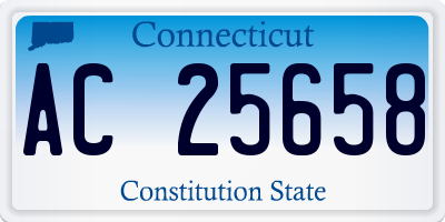 CT license plate AC25658