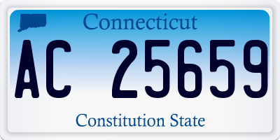 CT license plate AC25659
