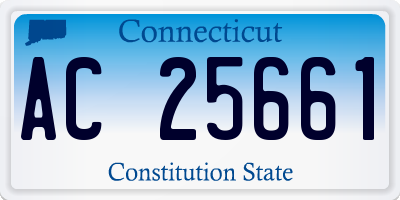 CT license plate AC25661