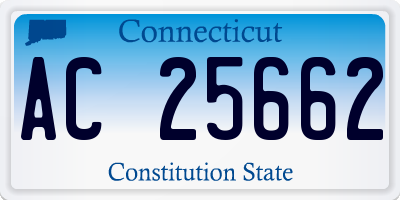 CT license plate AC25662