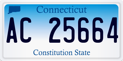 CT license plate AC25664