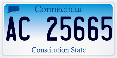 CT license plate AC25665