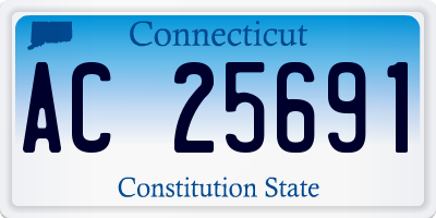 CT license plate AC25691