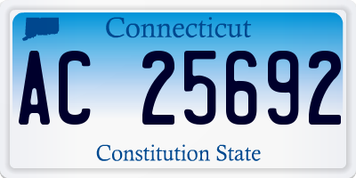 CT license plate AC25692