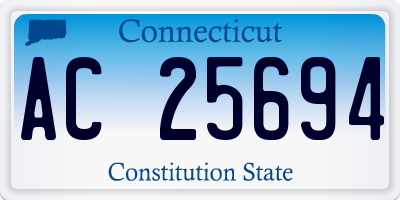 CT license plate AC25694