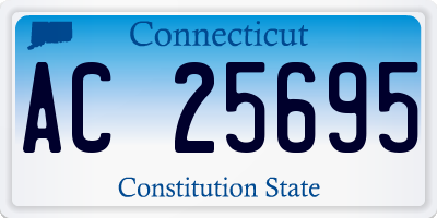 CT license plate AC25695