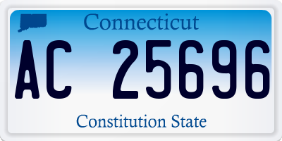 CT license plate AC25696