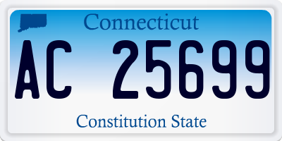 CT license plate AC25699