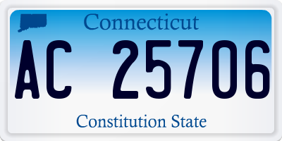 CT license plate AC25706