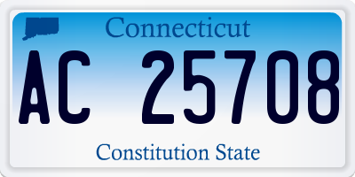 CT license plate AC25708