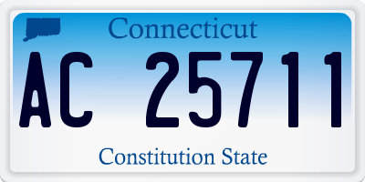 CT license plate AC25711