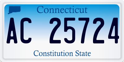 CT license plate AC25724