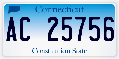 CT license plate AC25756