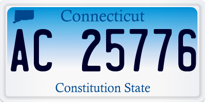 CT license plate AC25776